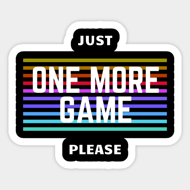 One More Game Sticker by GMAT